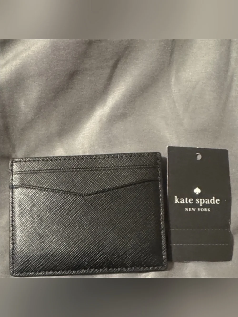 Kate Spade Black Card Holder NWT - Picture 2 of 2